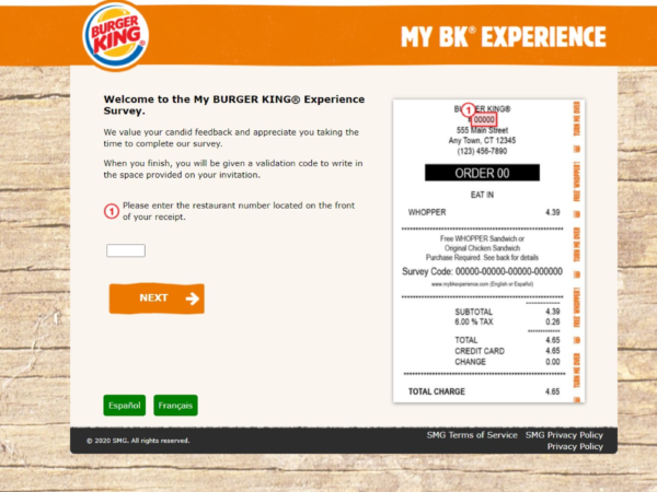 www.mybkexperience.com - Burger King - Get Free Whopper