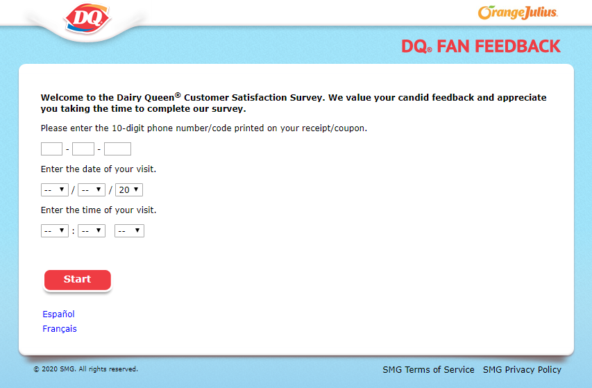 www.DQfanfeedback.com - Dairy Queen Survey - Free Dilly Bar